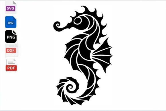 Download Seahorse SVG Cut File Nautical Ocean - Sea Collection