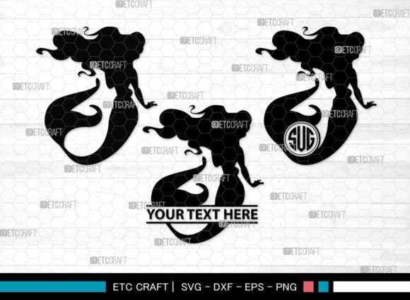Download Little Mermaid Monogram, Sea Animal SVG - Sea animal svg Collection