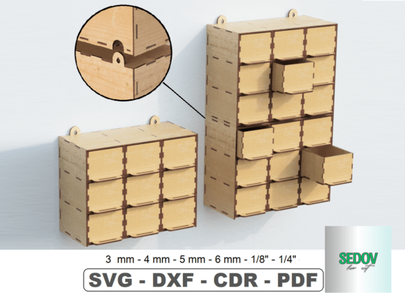 Download Wall Storage Organizer Laser Cut Files - Laser cut file Collection