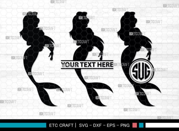 Download Little Mermaid Monogram, Sea Animal SVG - Sea animal svg Collection