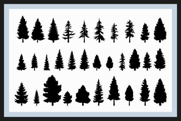 Download Pine Tree Silhouette Vector Collection - Pine tree Collection