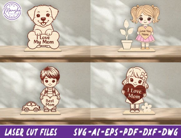 Download Cute Children Sign Laser Cut File Bundle - Laser cut file Collection