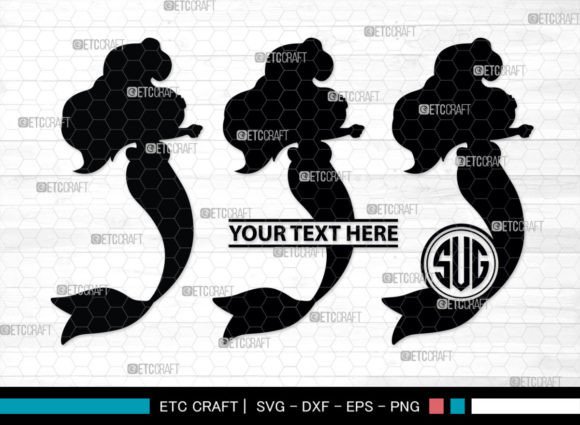 Download Little Mermaid Monogram, Sea Animal SVG - Sea animal svg Collection