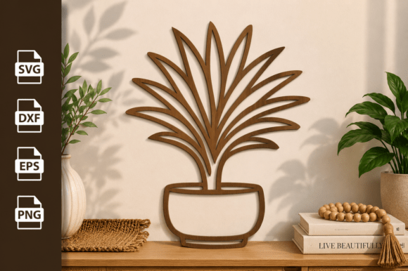 Download Potted Plant Tree Laser Cut Files Svg - Laser cut file Collection
