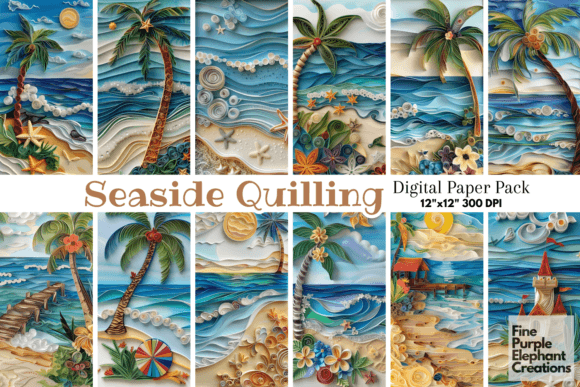 Download Seaside Paper Quilling Beach Vacation - Sea Collection