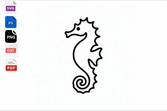 Download Seahorse SVG Clipart - Sea Collection