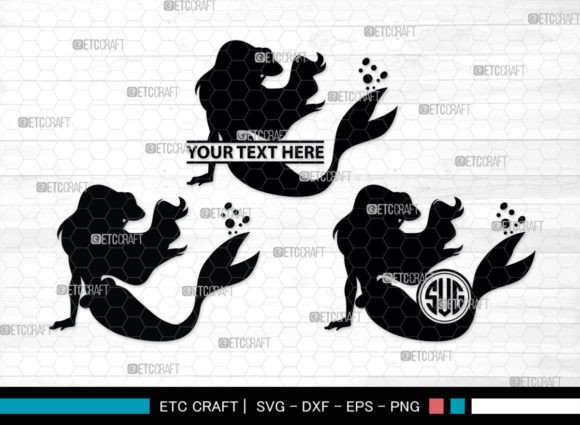 Download Little Mermaid Monogram, Sea Animal SVG - Sea animal svg Collection