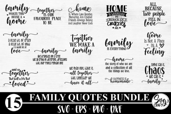 Download Family Quotes SVG Bundle - Family quotes Collection
