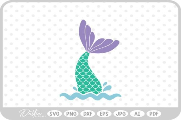 Download Mermaid Tail Under the Sea SVG PNG DXF - Sea Collection