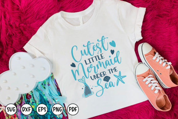 Download Cutest Little Mermaid Under the Sea SVG - Sea Collection