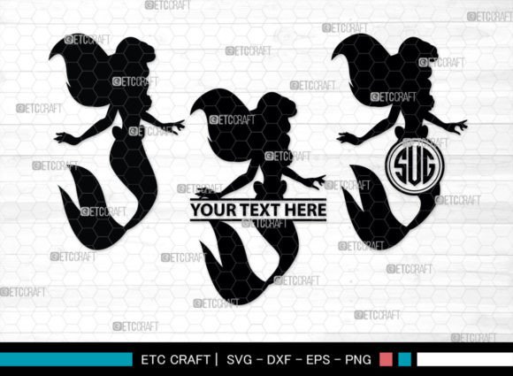 Download Little Mermaid Monogram, Sea Animal SVG - Sea animal svg Collection