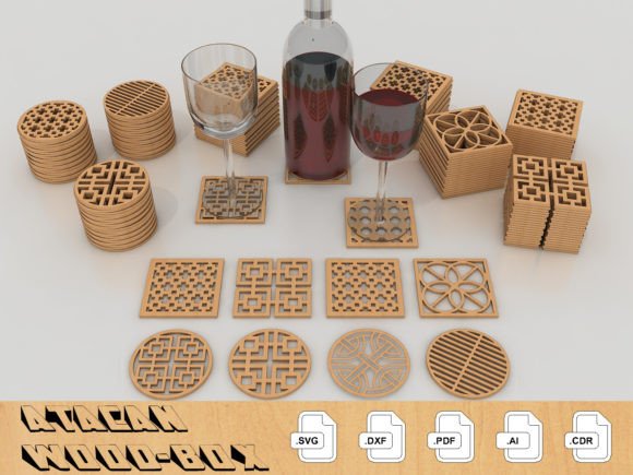 Download Drink Coasters Svg / Laser Cut File 169 - Laser cut file Collection