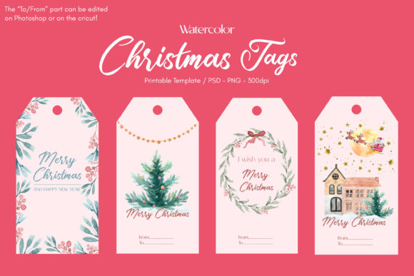 Download Watercolor Christmas Gift Tags Printable - Christmas gift tags printable Collection