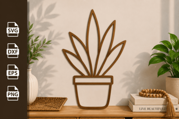 Download Potted Plant Tree Laser Cut Files Svg - Laser cut file Collection