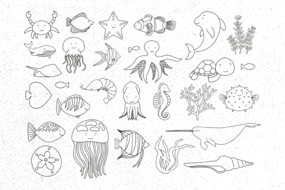 Download Sea Animals Bundle Svg, Sea Animal Svg, - Sea animal svg Collection