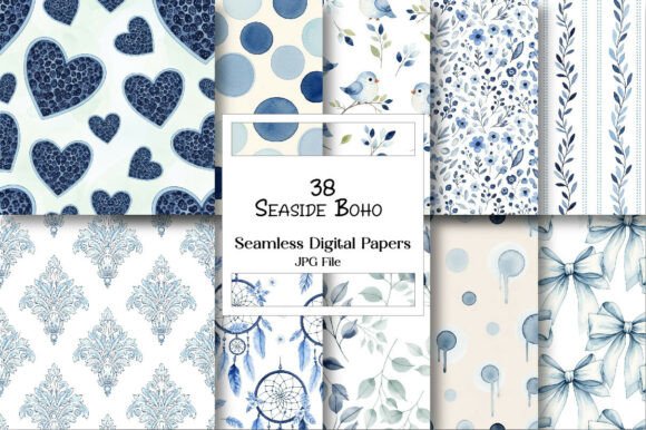 Download Seaside Boho Paper Pack - Sea Collection
