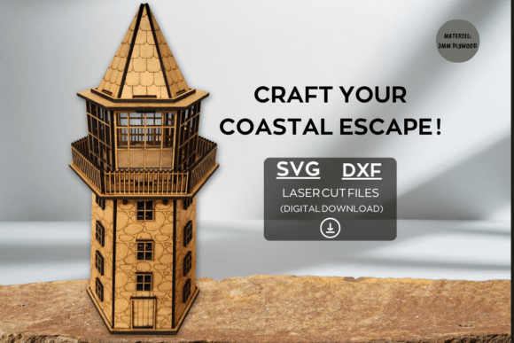 Download Lighthouse Laser Cut Files, SVG &amp; DXF - Laser cut file Collection