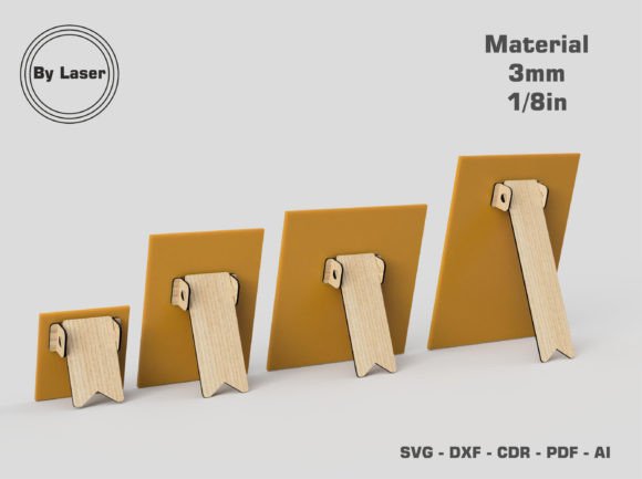 Download Easel Stand Backs Laser Cut Files SVG - Laser cut file Collection