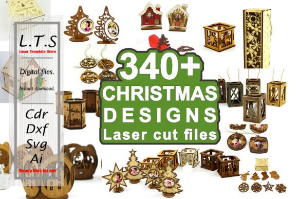 Download Christmas Laser Cut Files SVG - Laser cut file Collection