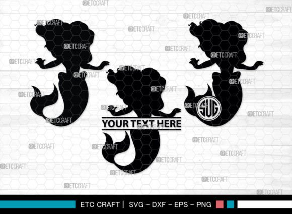 Download Little Mermaid Monogram, Sea Animal SVG - Sea animal svg Collection